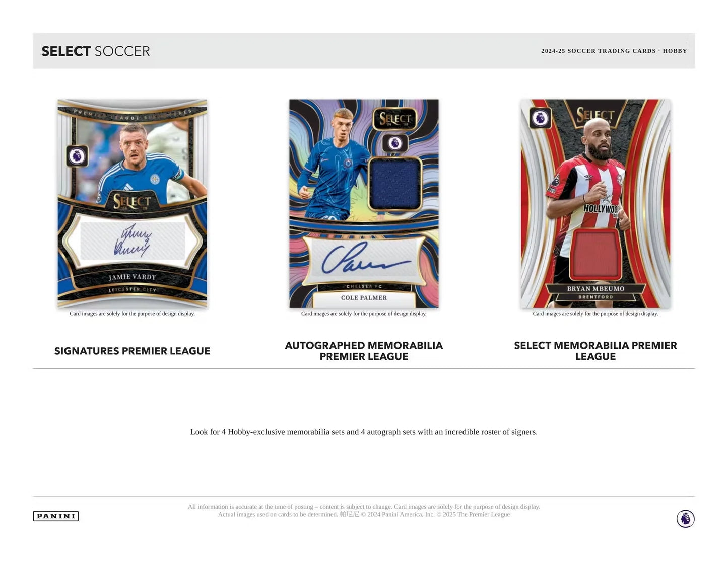 2024-25 Panini Select Premier League EPL Soccer Hobby Box