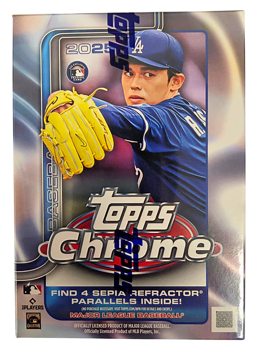 2025 Topps Chrome Baseball 7-Pack Blaster Box