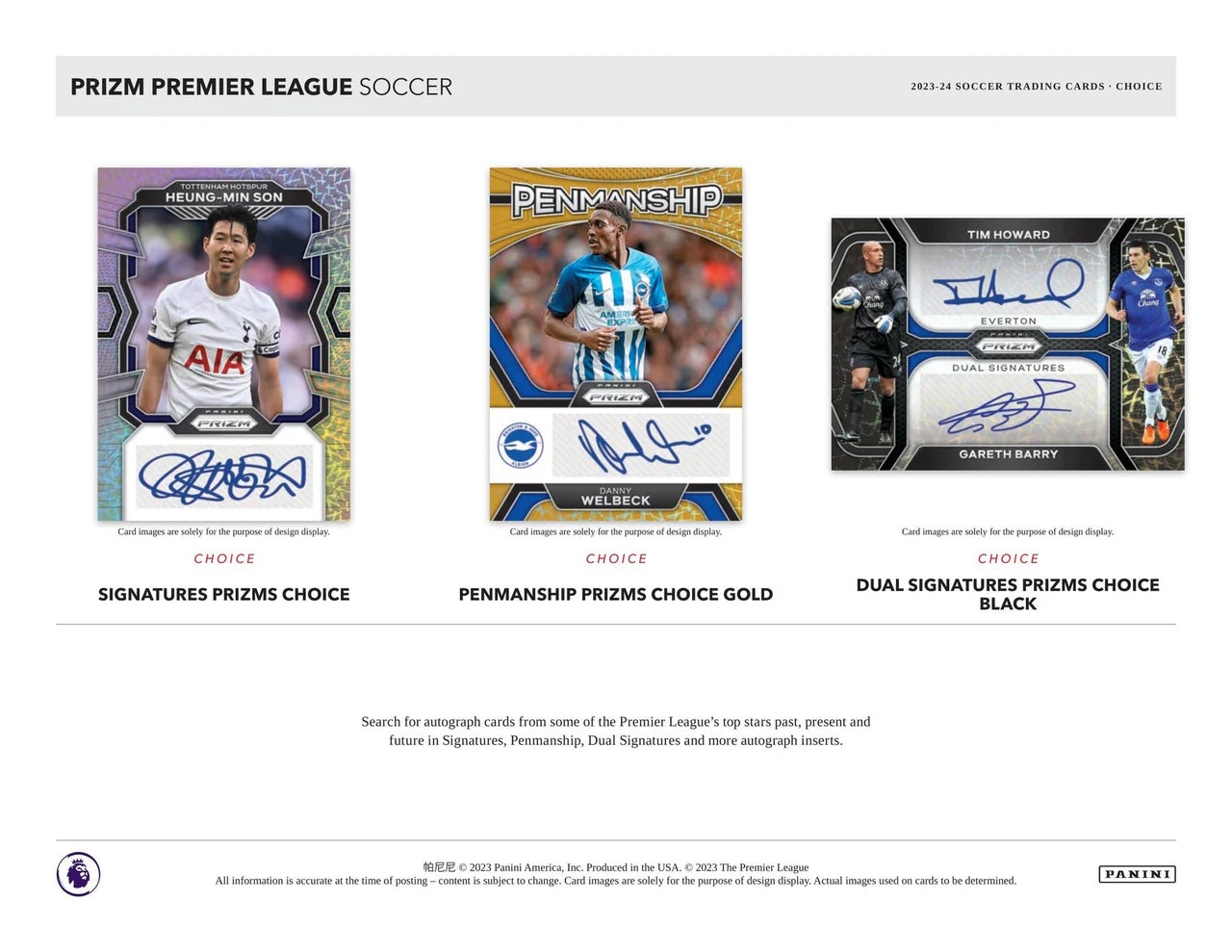 2023/24 panini epl prizm choice box