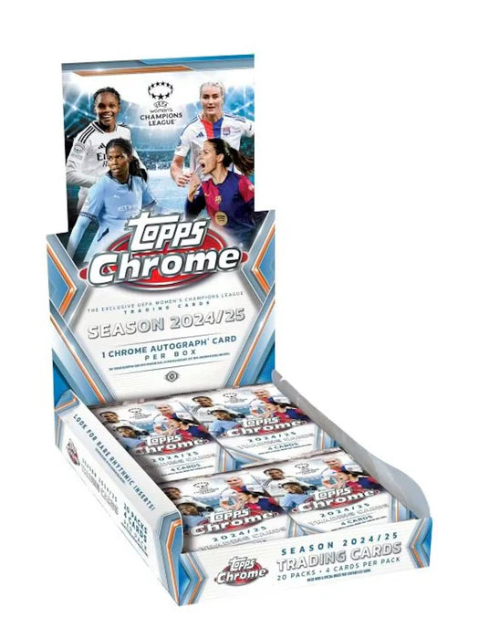 2024-25 Topps Chrome UEFA Women's Champions League Soccer Hobby Box