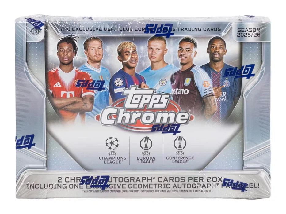 2025-26 Topps Chrome UEFA Club Competitions Breaker's Delight Box