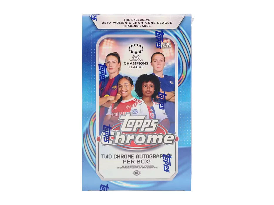 2025-26 Topps Chrome UEFA Women's Champions League Hobby Box