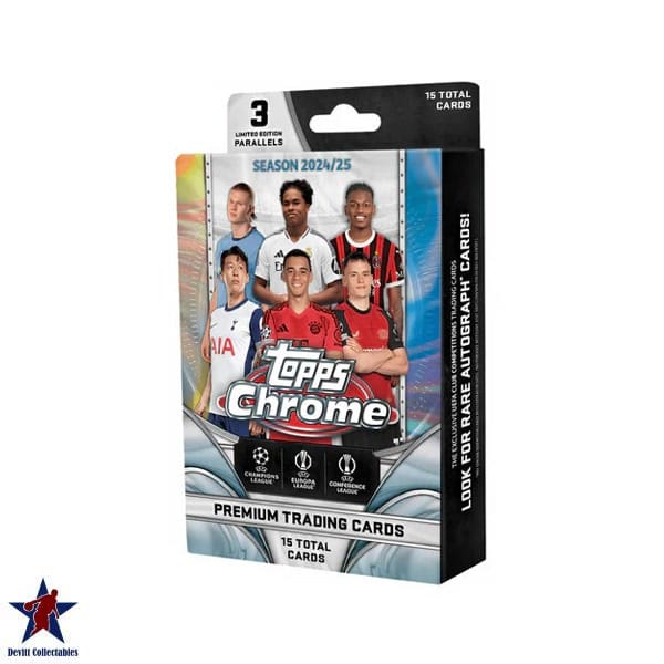 2024-25 Topps Chrome UEFA Club Competitions UCC Soccer Hanger Box