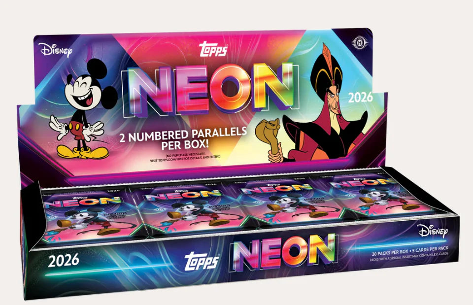 2025 Topps Chrome Disney Neon Hobby Box
