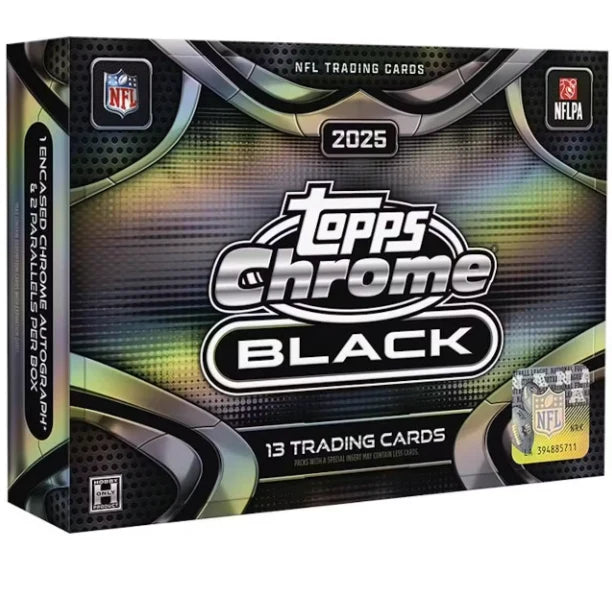 2025 Topps Chrome Black Football NFL Hobby Box