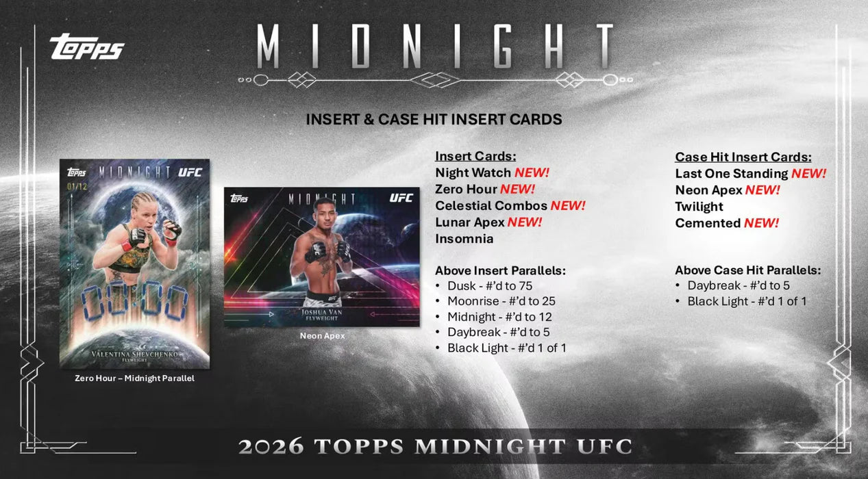 2026 Topps Midnight UFC Hobby Box
