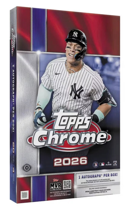 2026 Topps Chrome Baseball Hobby Box