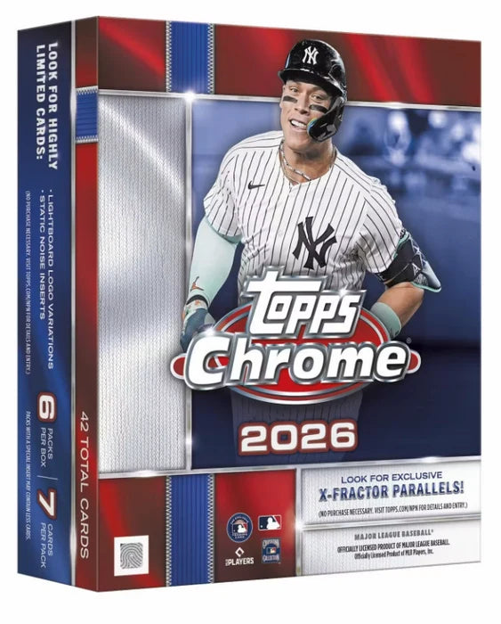 2026 Topps Chrome Baseball Mega Box