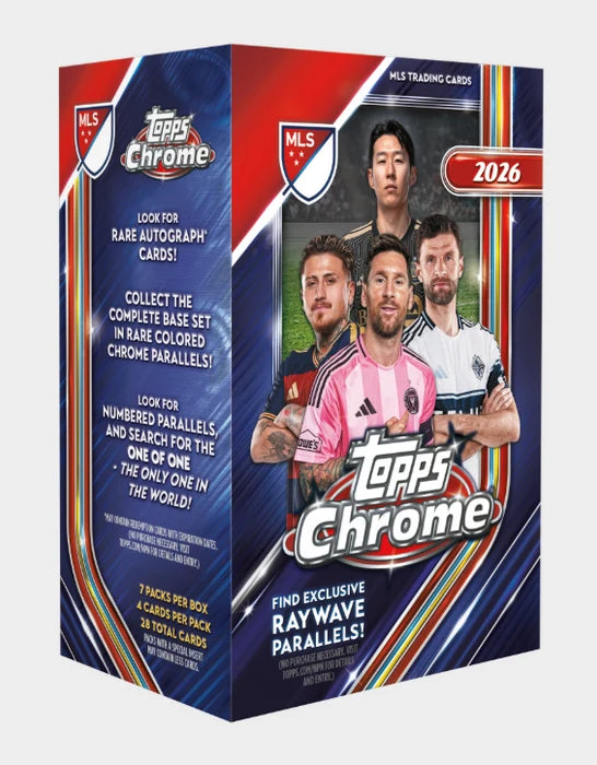 2026 Topps Chrome Major League Soccer MLS Value Box