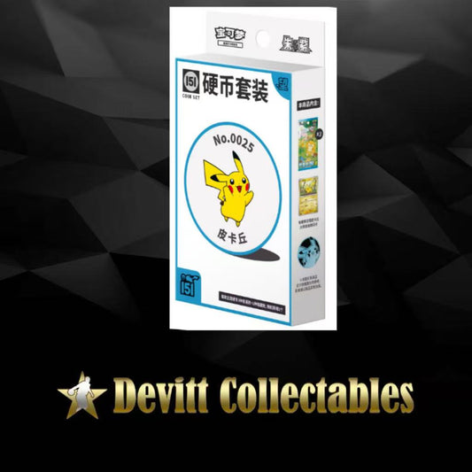 Pokemon Chinese Collect Box 151 Hope Booster TCG Coin Collection Random Set