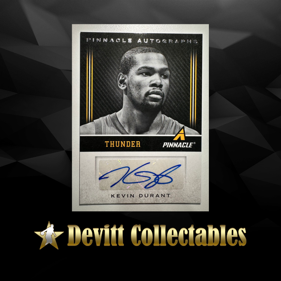 2013/14 panini pinnacle kevin durant sticker auto