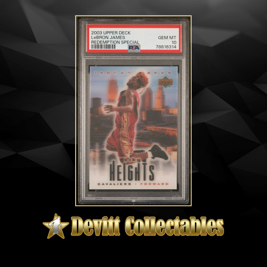 2003/04 upper deck lebron james rookie city heights psa10