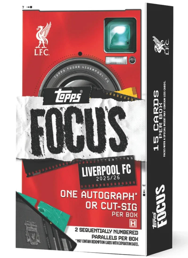2025-26 Topps Focus Liverpool Soccer Hobby Box – Devitt Collectables