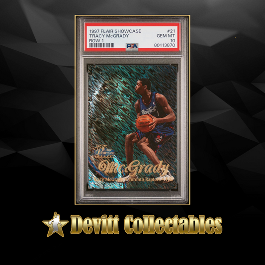 1997/98 flair showcase tracy mcgrady row1 psa10 (only pop10 no higher)